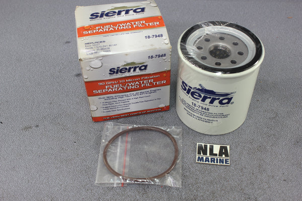 Sierra 18-7948 Fuel Filter 10 Micron Mercury 35-886638 Racor