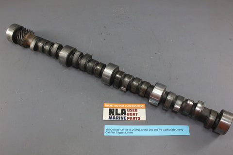 MerCruiser 431-5943 260Hp 230hp 350 305 V8 Camshaft Chevy GM Flat Tappet Lifters