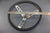 Boat 14in Steering Wheel Rubber Handle Stainless 3-Spoke Marine 80's Helm DetMar