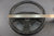 Steering Wheel 13-1/2 in Thompson Malibu Black Plastic Grip 3-Spoke Cap Cover